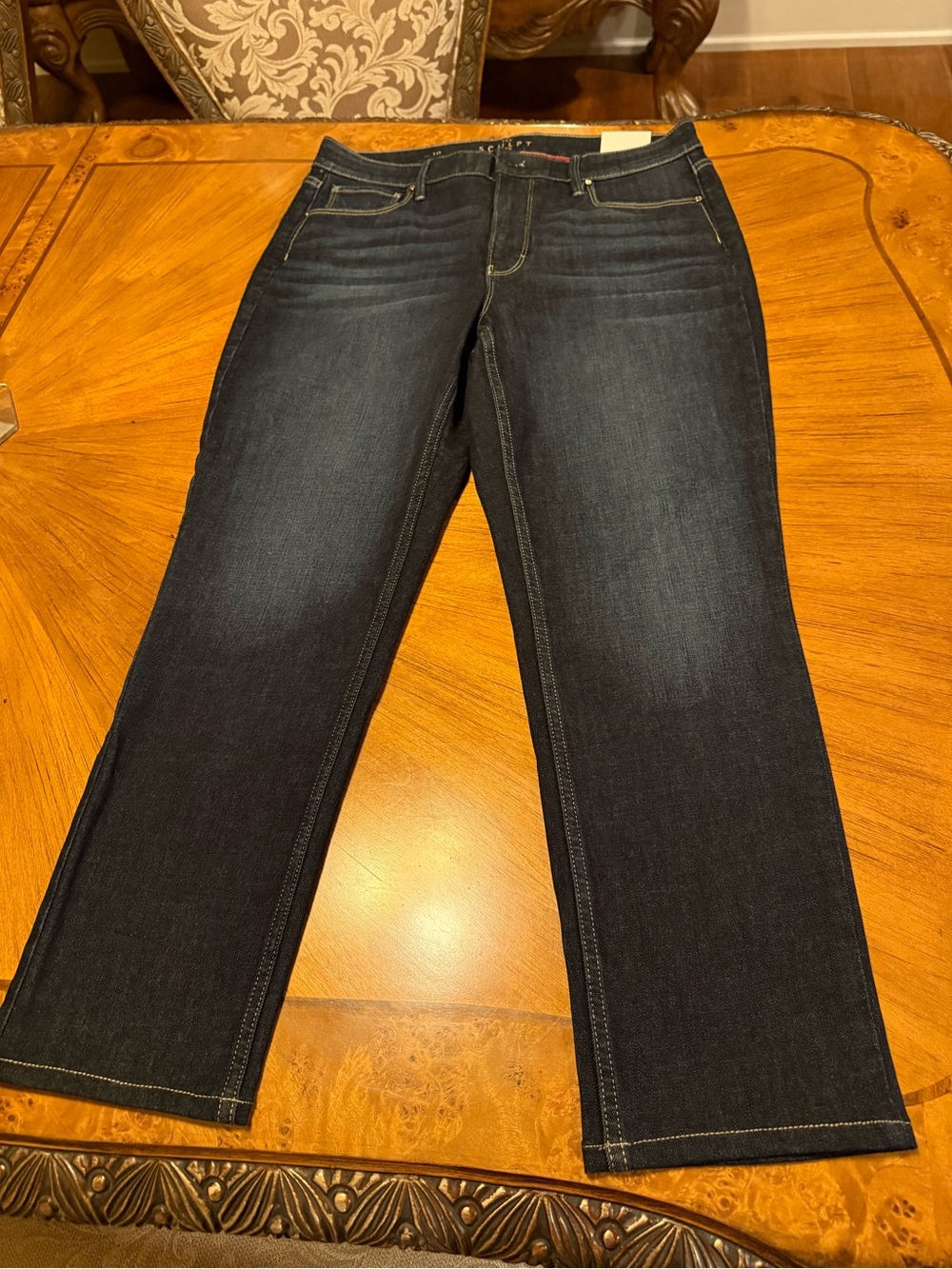 White House Black Market Dark Wash Women’s Jeans - Classic Straight Leg